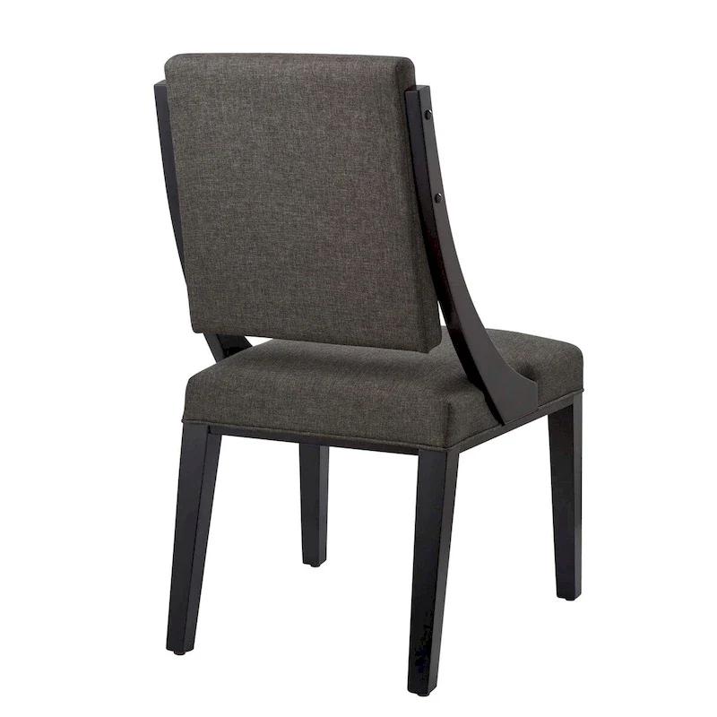 Fabric Upholstered Dining Chairs – Set of Two