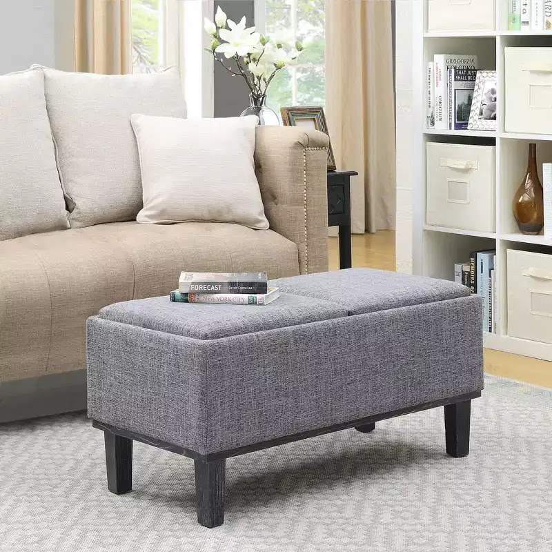 HomeStock Comfort Brentwood Storage Ottoman