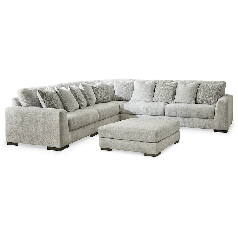 Signature Design by Ashley Regent Park Pewter 6-Piece Upholstery Package - 132 W x 132 D x 39 H
