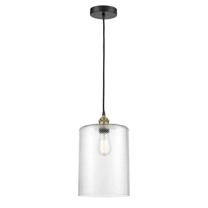 Innovations Lighting Cobbleskill - 1 Light 9  Cord Hung Mini Pendant