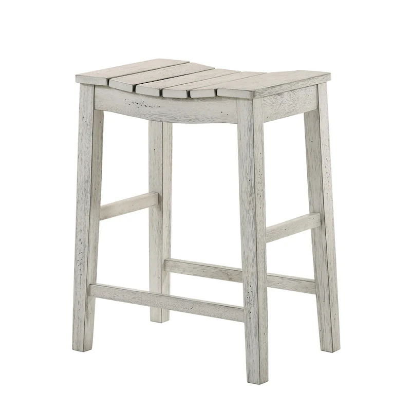 Farmhouse Wood 5-Piece Counter Height Dining Table and Stool Set