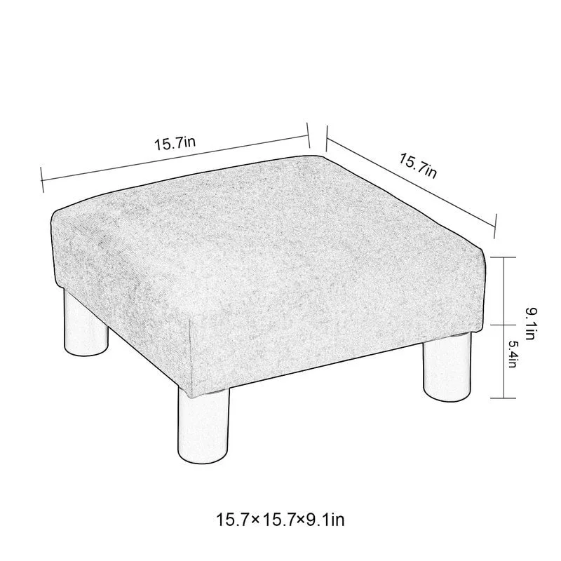 Adeco 15 Small Ottoman Upholstered Foot Rest