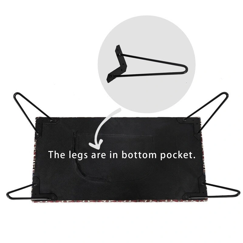 Adeco Bench Ottoman Fabric Rectangular Footrest Upholstered Bedroom