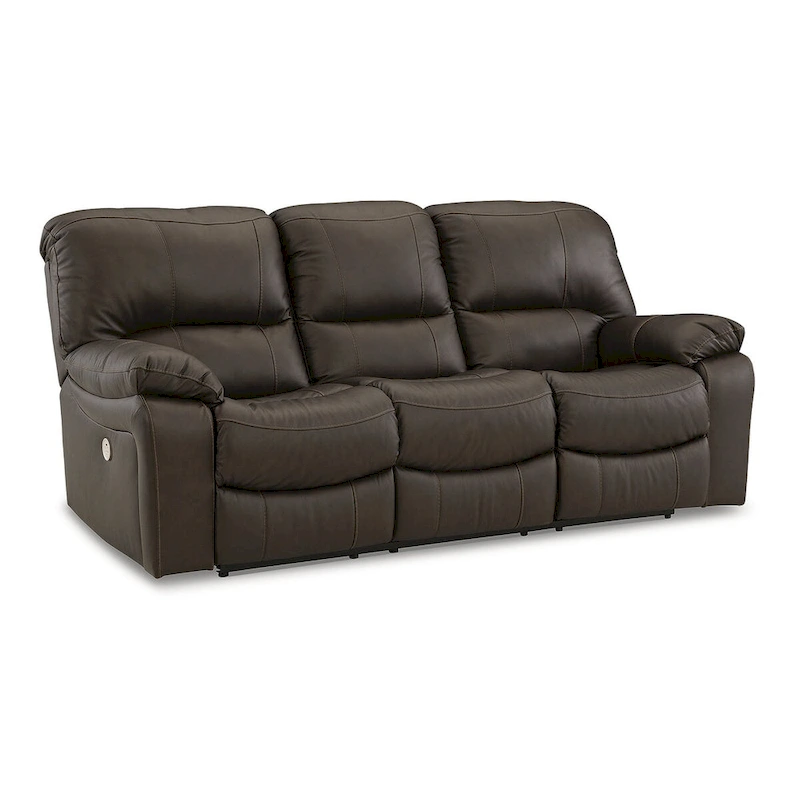 Signature Design by Ashley Leesworth Brown Reclining Power Sofa - 88W x 41D x 41H