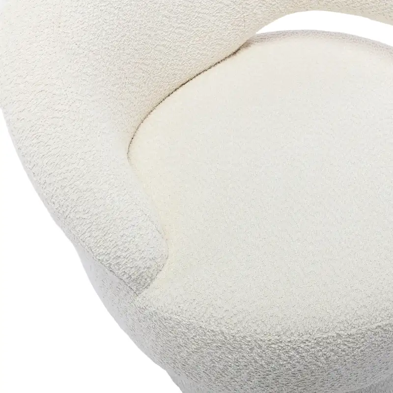 360 Degree Swivel Cuddle Barrel Accent Chairs with Wide Upholstered