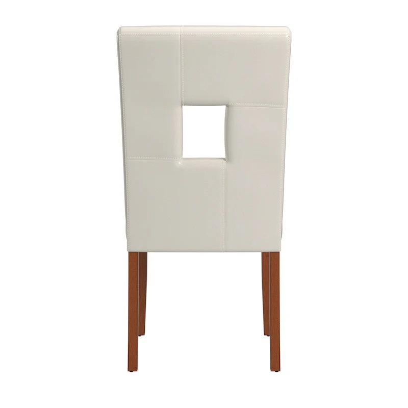 Alsace White Faux Leather Dining Chairs (Set of 2) by iNSPIRE Q Classic - Dining Chair