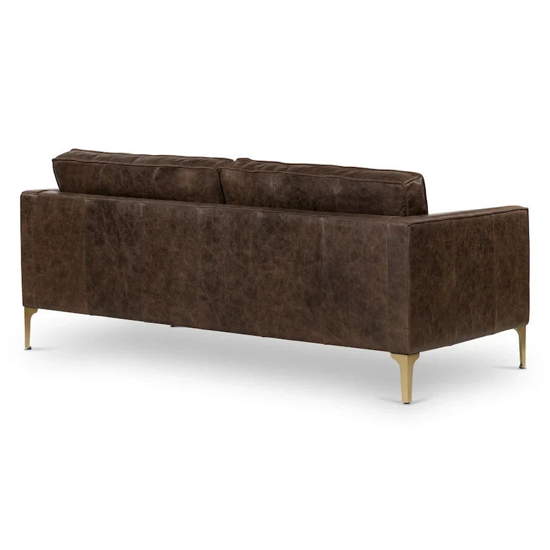 Mateo 82.5  Sofa - Full Grain Genuine Italian Leather