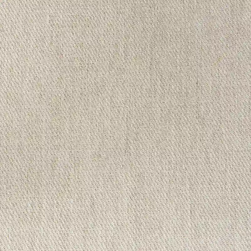 Clara Cream Fabric Seat with Cane Back and Light Brown Solid Wood Frame Dining Chair