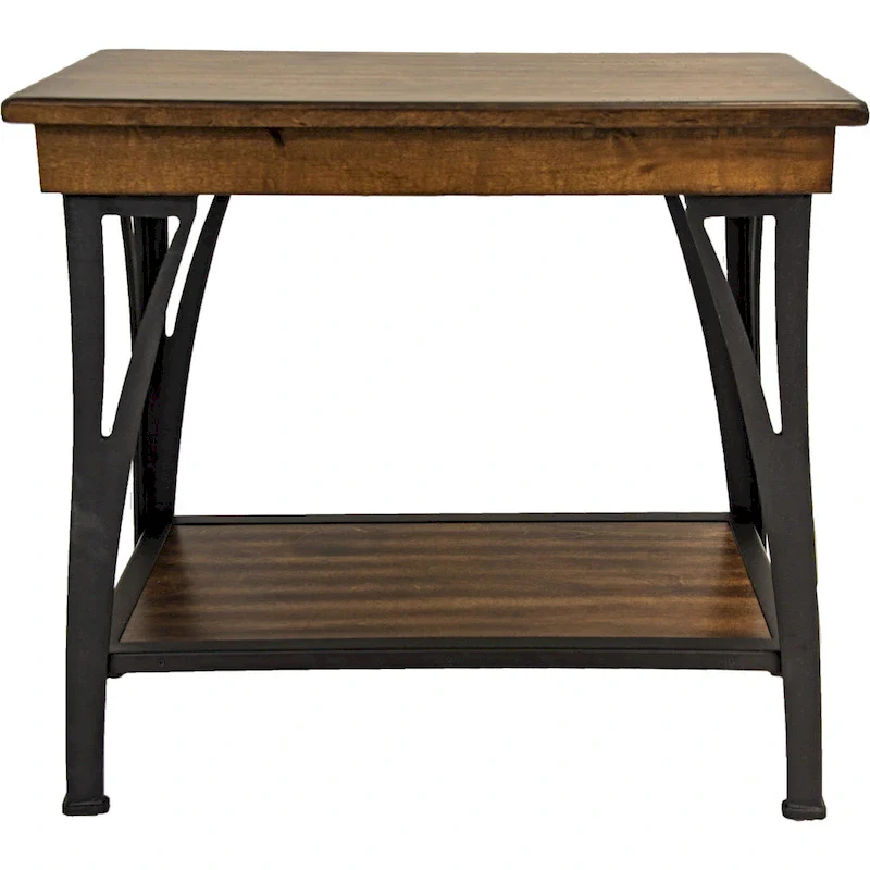 Carbon Loft Osman Copper Finish 1-shelf Chairside Table