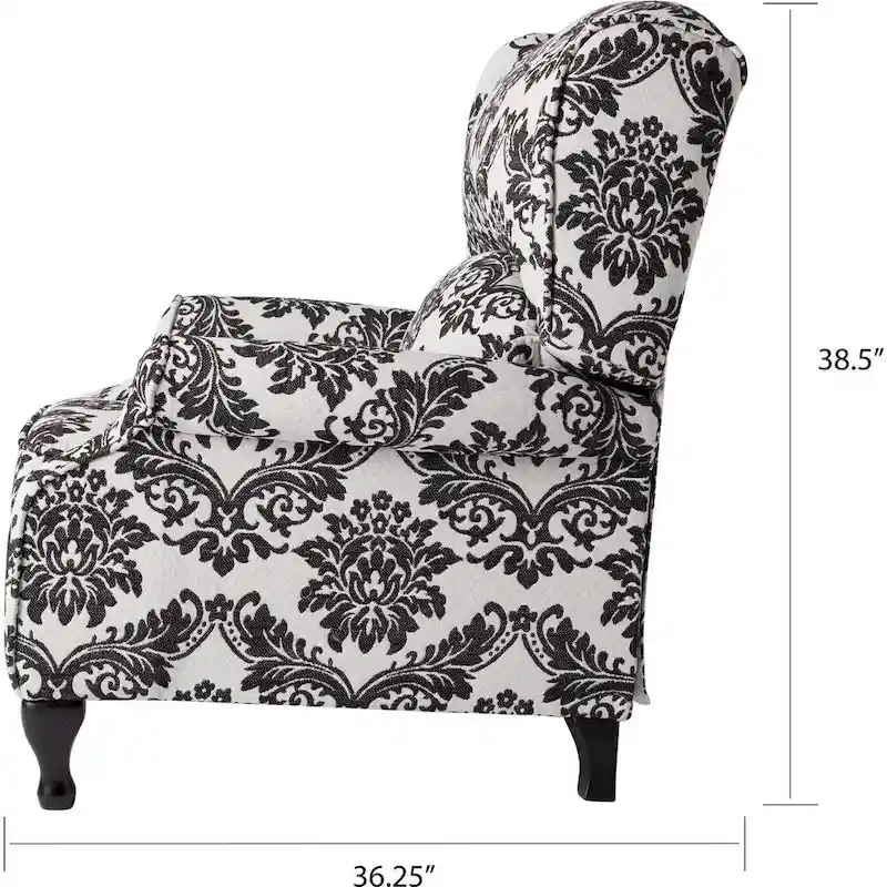 Simple Living Upholstered Wing Recliner