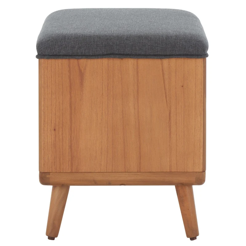 SAFAVIEH Marilla Open Shelf Bench with Cushion - 20 W x 15 D x 18 H - 20Wx15Dx18H