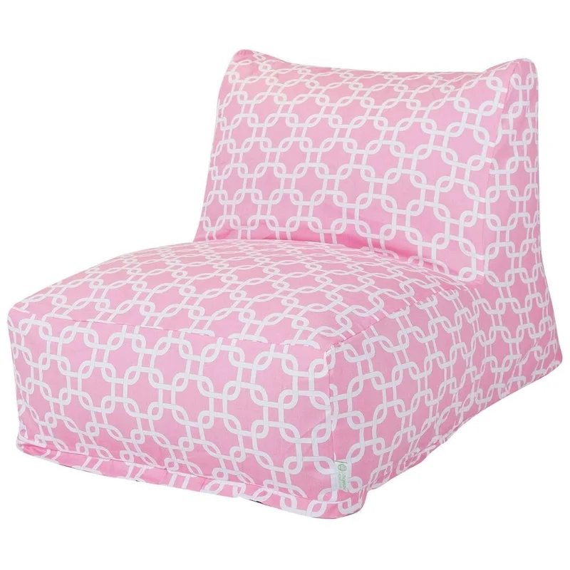 Indoor Bean Bag Chair Lounger with Zippered Cover – 36L x 27W x 24H Inches