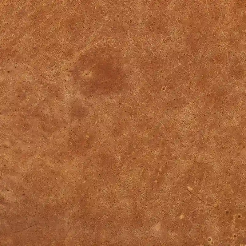 Walnut Ribbed Leather Lounge Chair