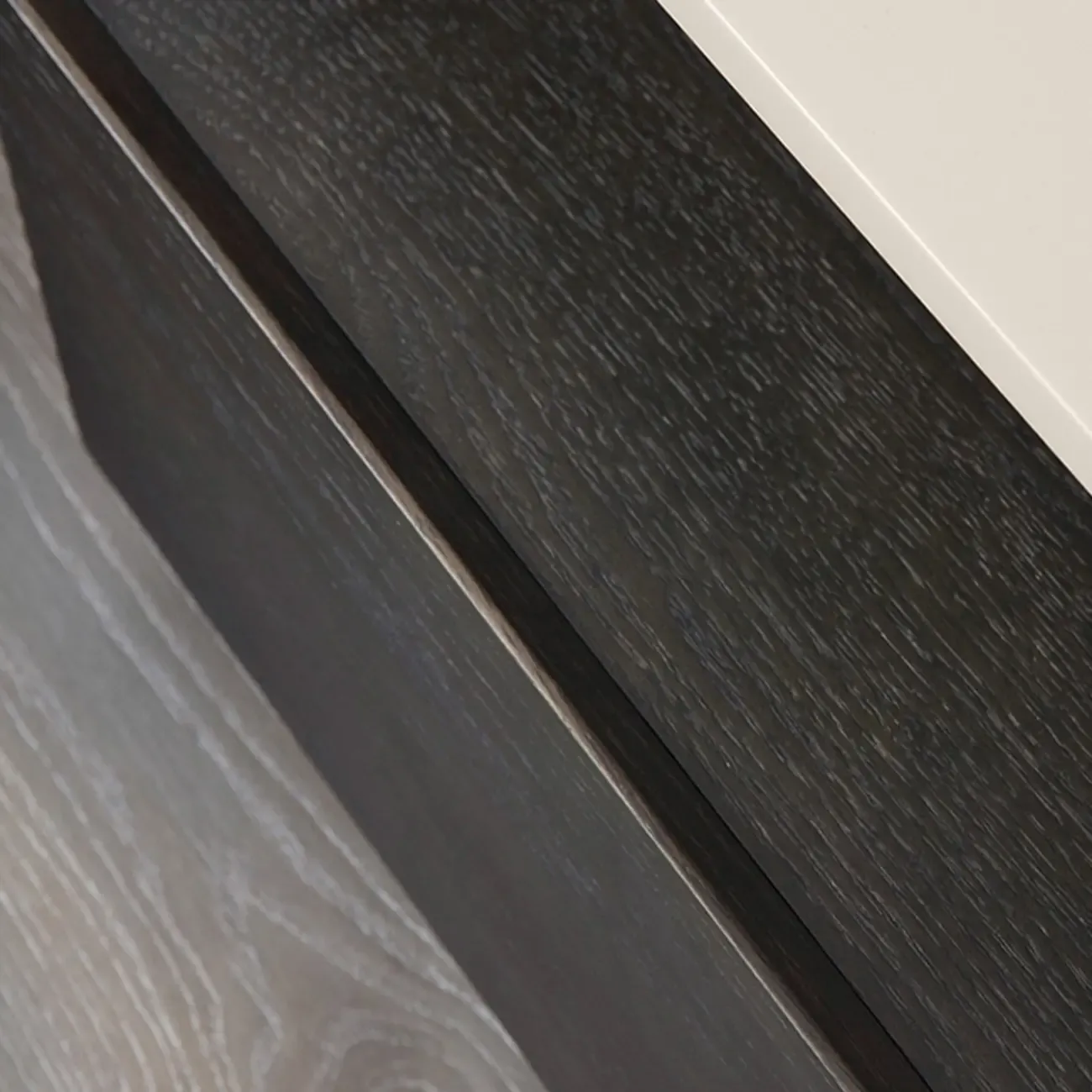 Chic Manufactured Wood Shelf & Drawer Nightstand