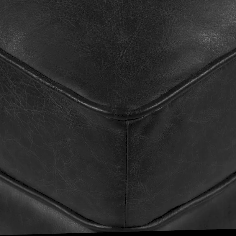 Poly & Bark Essex Ottoman - Full Grain Genuine Italian Leather