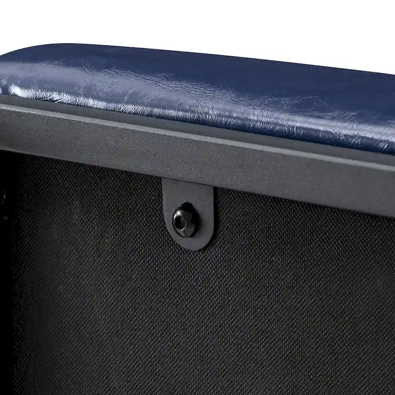 Glitzhome Modern PU Leather Tufted Accent Chair with Ottoman Set