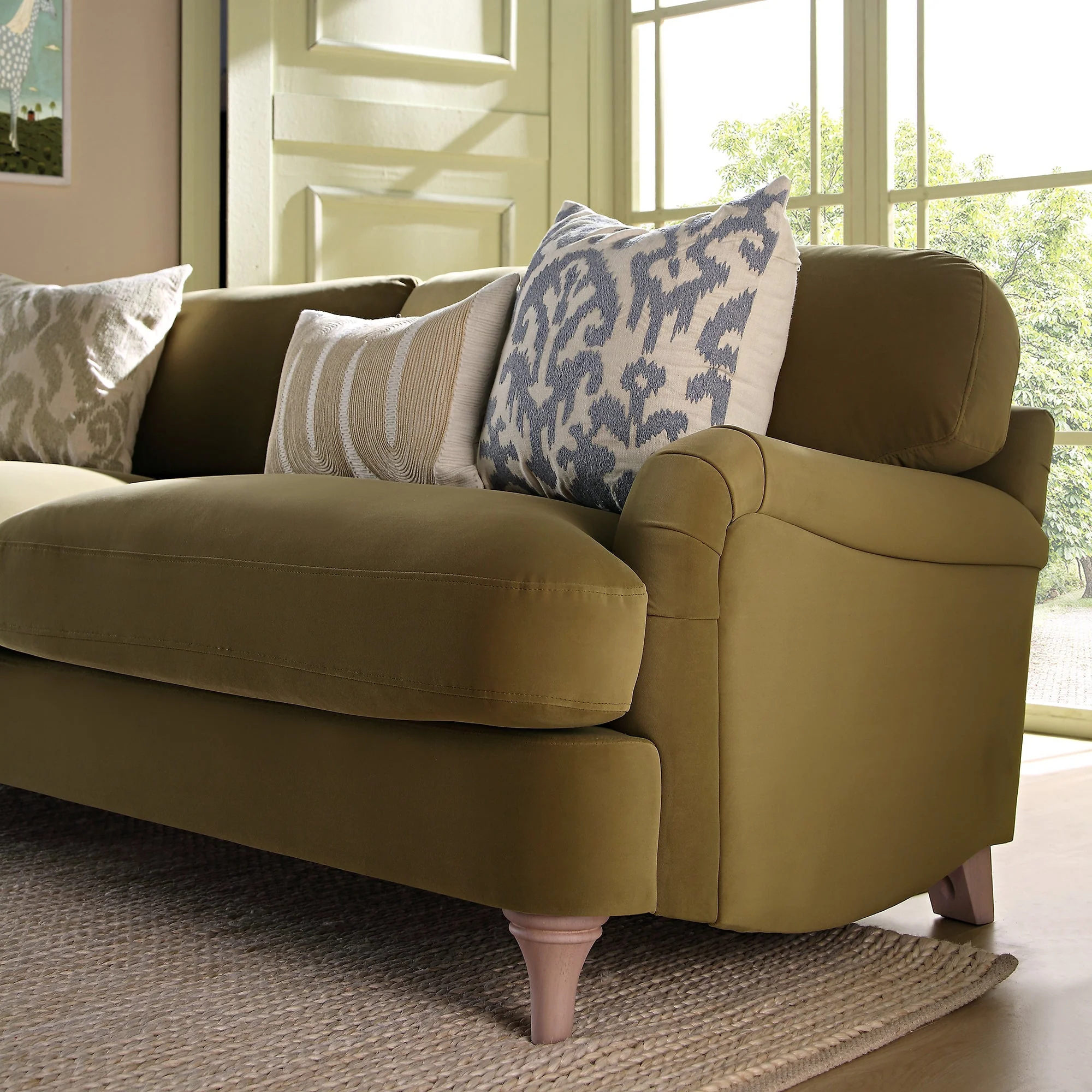 Fudge Velvet Sofa, 3-Seater