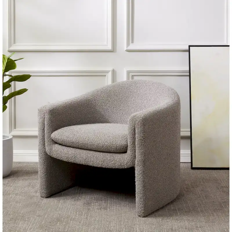 SAFAVIEH Couture Laylette Upholstered Accent Chair - 33 IN W x 31 IN D x 30 IN H