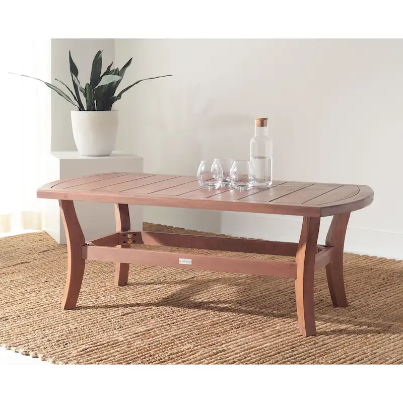 SAFAVIEH Couture Myrna Outdoor Coffee Table - 50.4 W x 28.5 L x 18.9 H - 50Wx29Dx19H