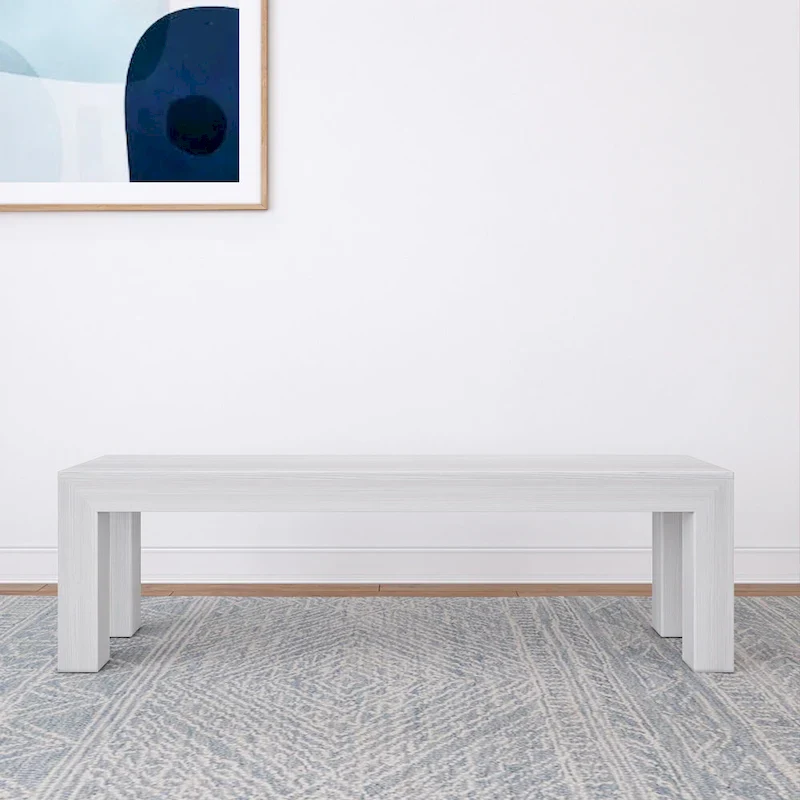 Plank and Beam Solid Wood Modern Dining Bench - 61