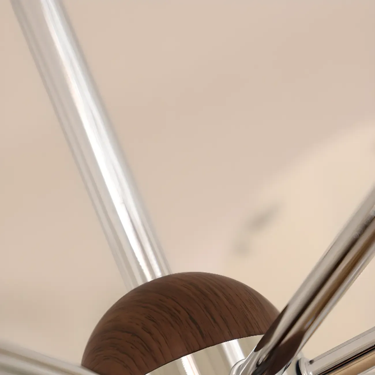 Rustic Beige Flower Fabric Elegant Chandelier