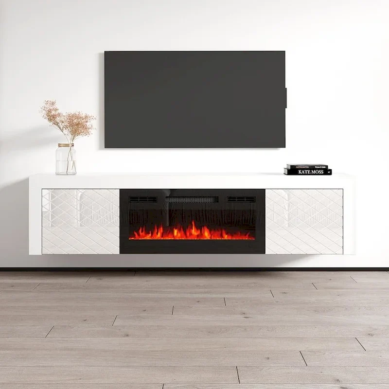 Dia BL-EF Electric Fireplace 71 TV Stand