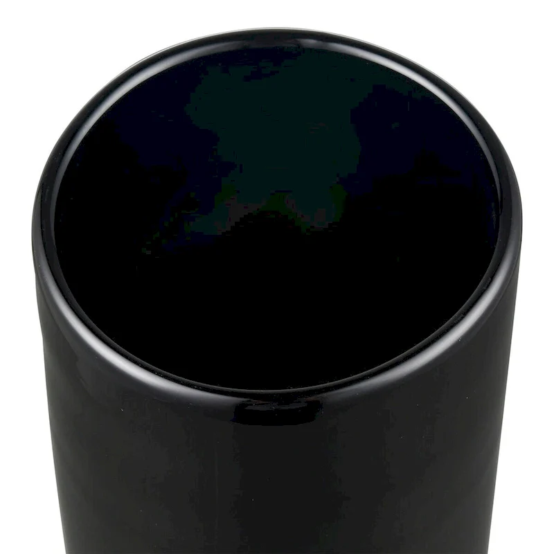 Elk Home Brooke Black Finish Glass 5 Inch Wide Vase