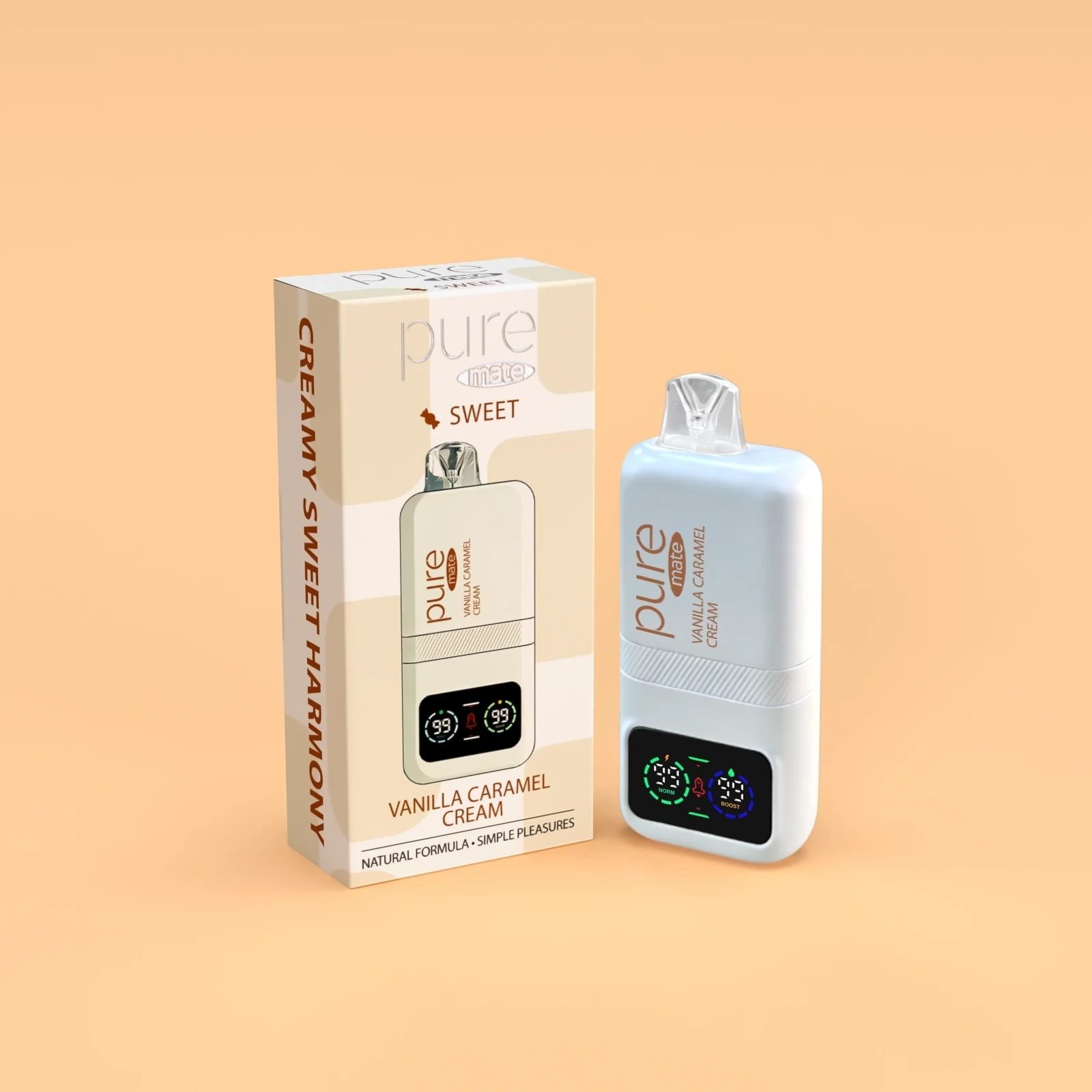 SWEET Dessert Flavor  - Vanilla Caramel Cream |  Pure Mate 10000  (Pre- order, Ship From April 8th) - pure-diffuser