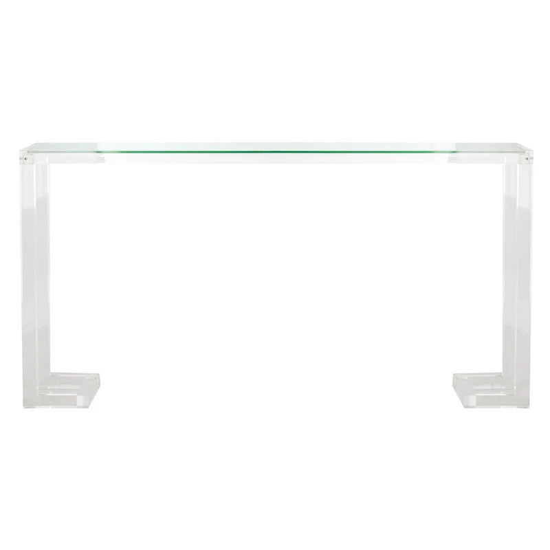 Modern Acrylic Console Table – Clear, 60
