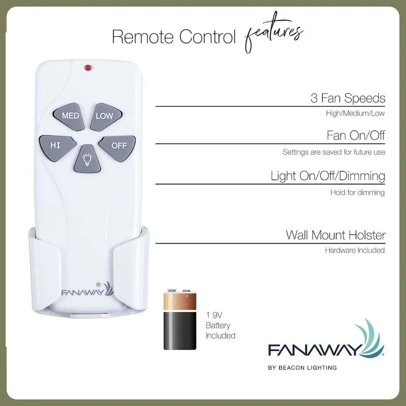 Fanaway Montclair 48-inch AC Ceiling Fan with Light