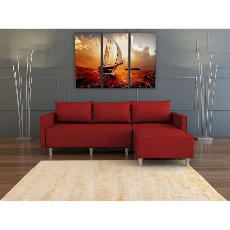 Bolivya Modern L-shaped Sectional Sofa