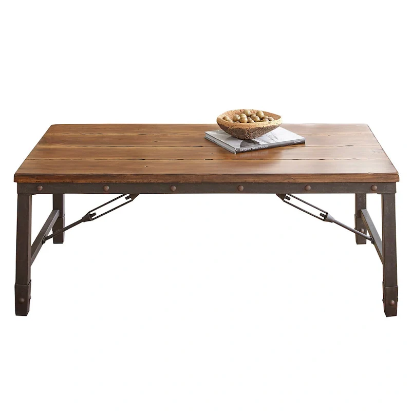 Steve Silver Gatling Natural Industrial Coffee Table