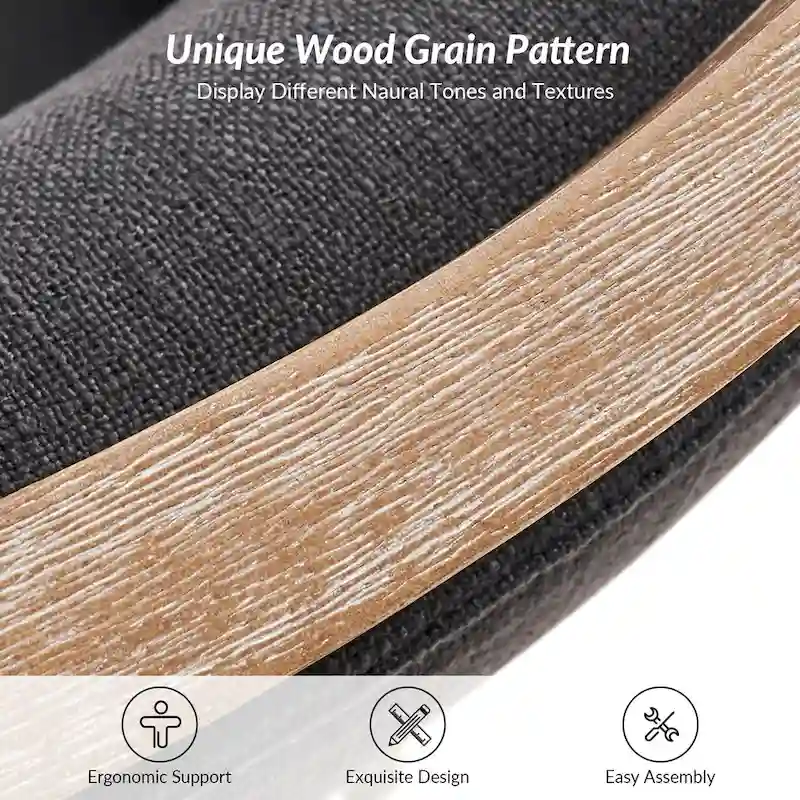 Albert Farmhouse Upholstered Solid Wood Dining Chair Set of 2 by HULALA HOME