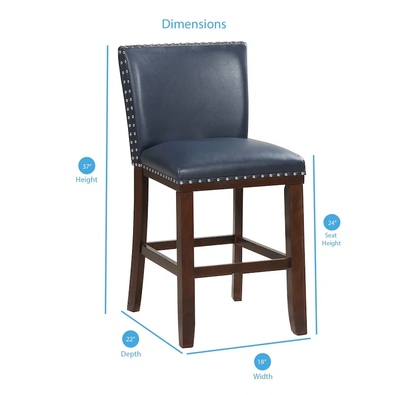 Toledo Upholstered Counter Stools (Set of 2) by