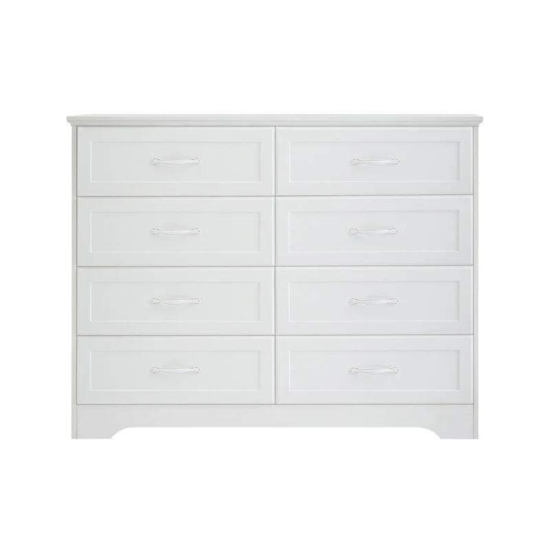 3 Drawer Bedroom Chest of Drawers with 8 Drawers Dresser,Clothes Organizer -Metal Pulls,47.6L x 15.7W x 36.7H