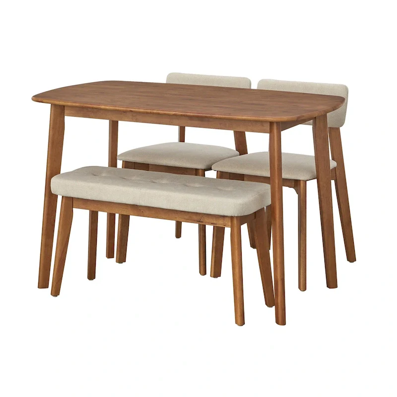 Simple Living 4-Piece Nettie Solid Wood Dining Set