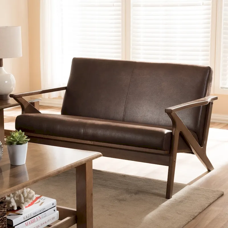 Mid-Century Loveseat by Baxton Studio