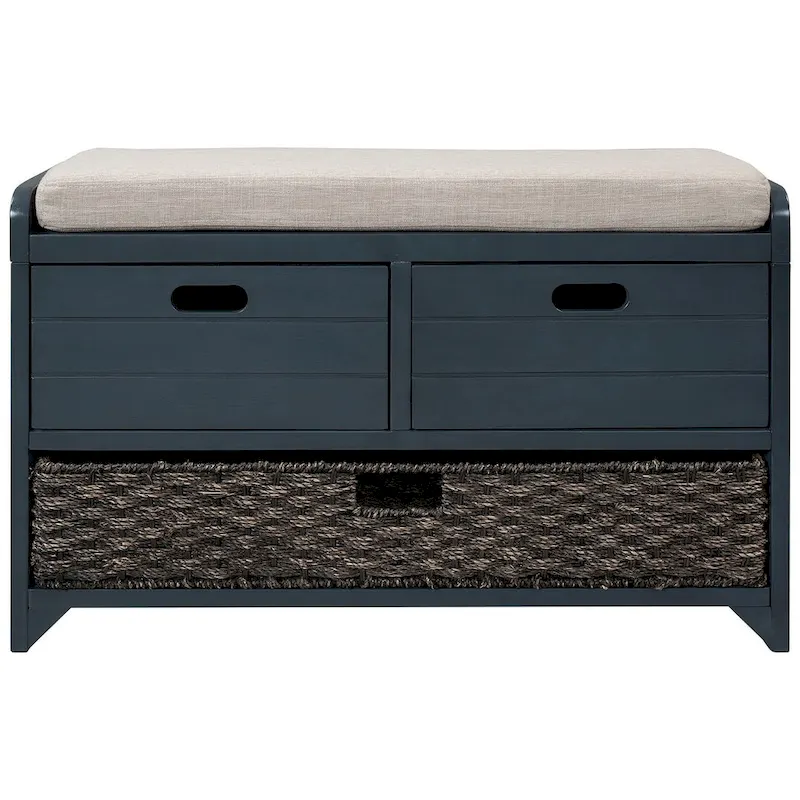 3-drawer Solid Wooden Storage Bench
