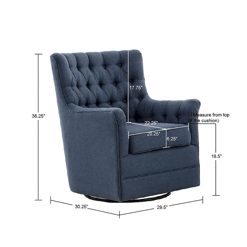 360-Degree Swivel Glider Chair