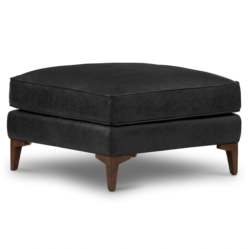 Poly & Bark Essex Ottoman - Full Grain Genuine Italian Leather