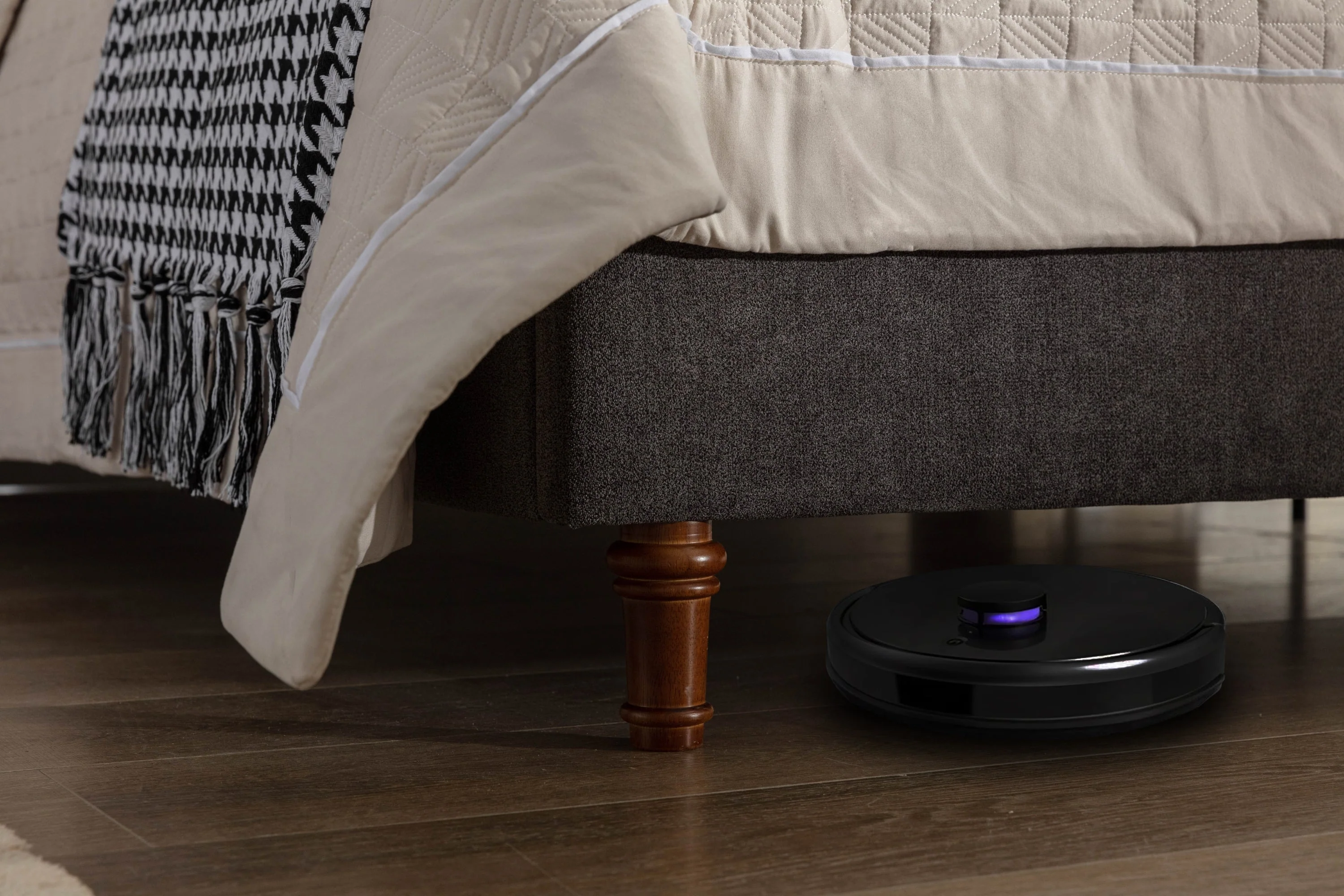 Walker Edison | Velvet Tall 54 Headboard Upholstered Queen Bed