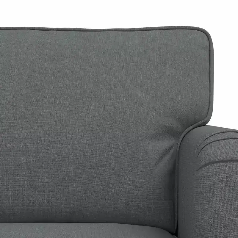 vidaXL Sofa Set 2 pcs Dark Grey 144 x 80 x 85 cm Fabric