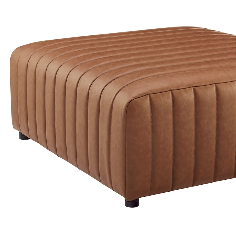 Harland Faux Leather Square Coffee Table/Ottoman