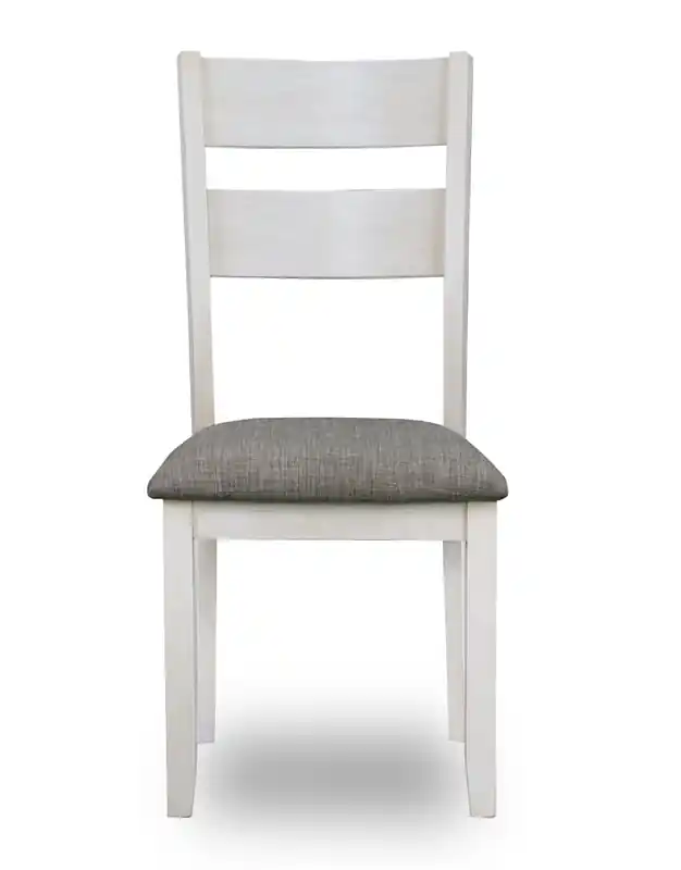 Echo Dining Chair with Linen-Look Fabric, Wood, Ladder-Back