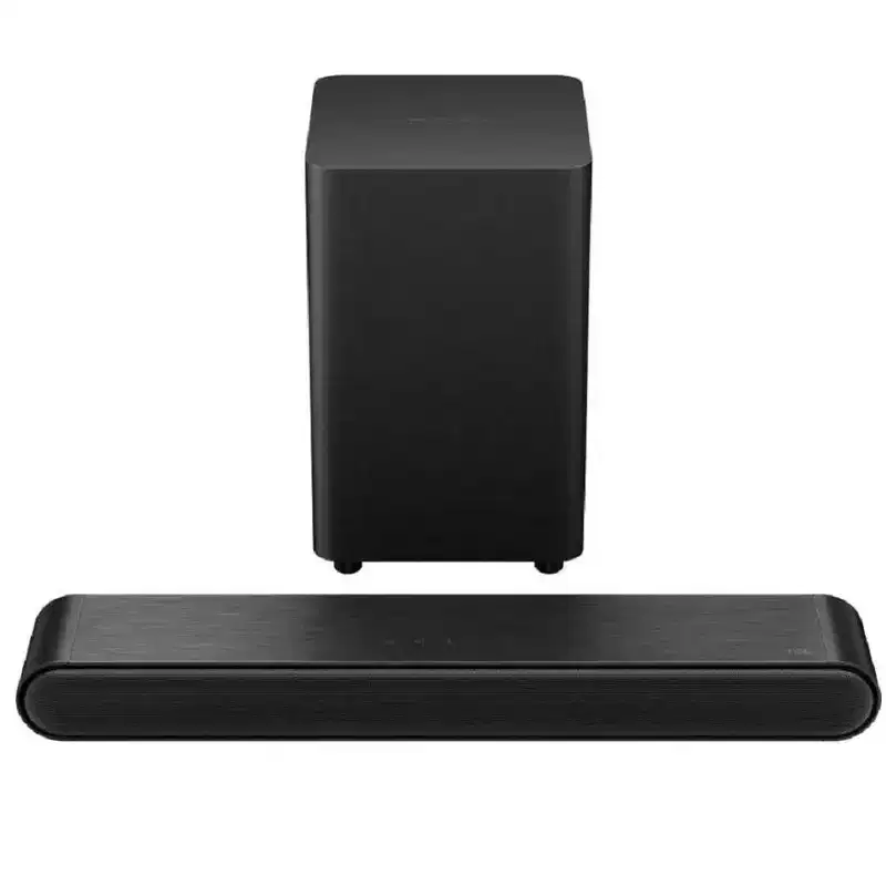 Refurbished: TCL 2.1ch Soundbar with Wireless Subwoofer S4210, Black - Manufacturer Refurbished