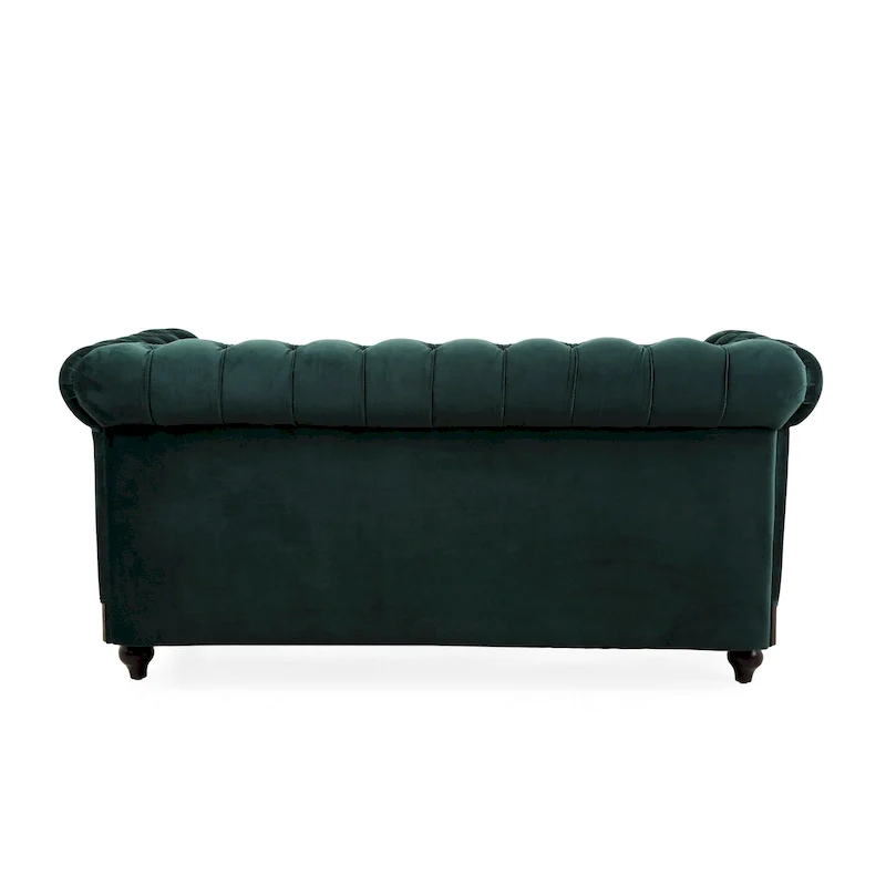 Chesterfield Velvet Loveseat Sofa