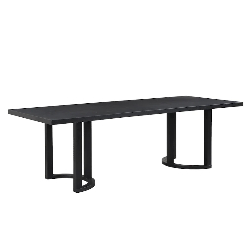 Kenneth Modern 95-Inch Dining Table with U-Shaped Trestle Base by Christopher Knight Home