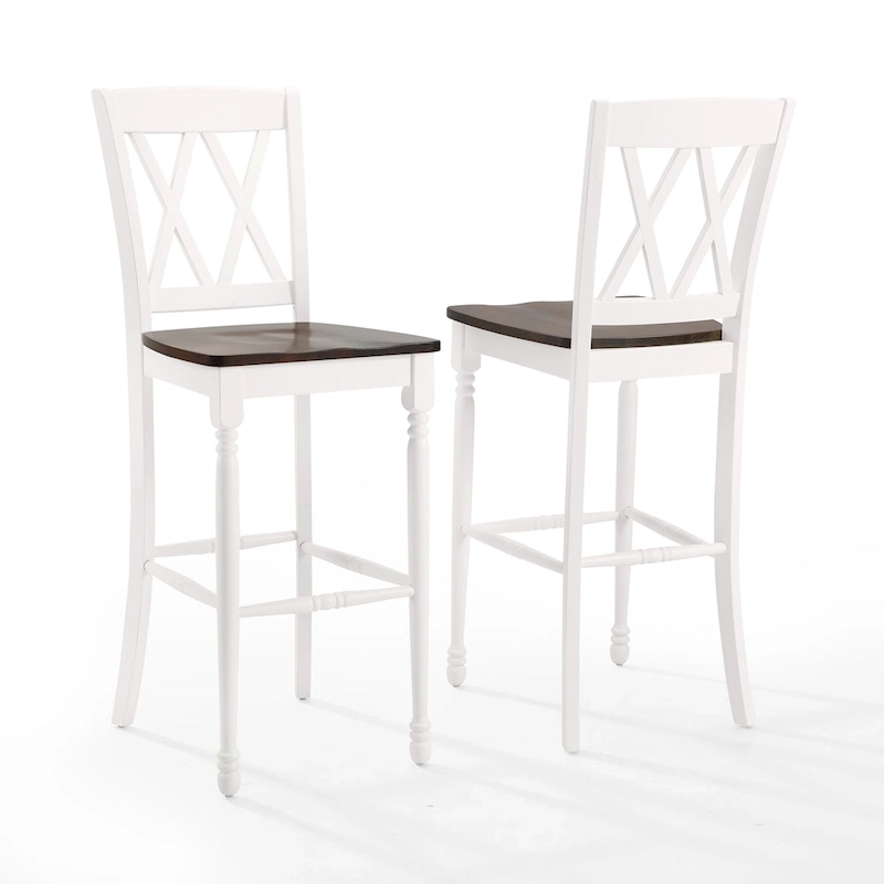 Crosley Shelby 2Pc Bar Stool Set - 18 W x21.75 D x 46.5 H