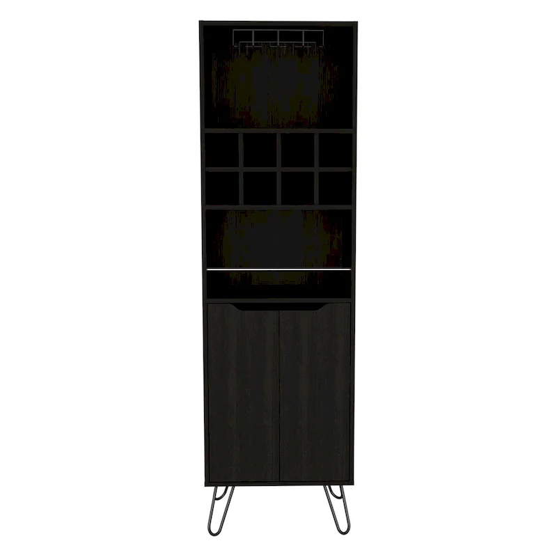 Bar Cabinet for Kitchen, Dining Room,Living Room, Black