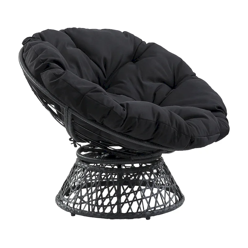 The Curated Nomad Avoca Woven Wicker Papasan Chair